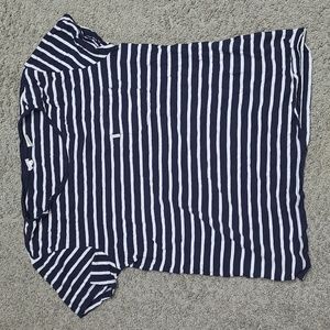 Levi's Navy Blue & White Stripped T-Shirt (medium)